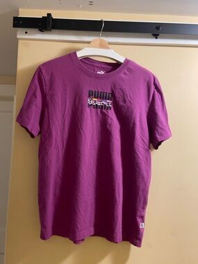 Puma Men's Deep Purple Graphic Crew Tee
